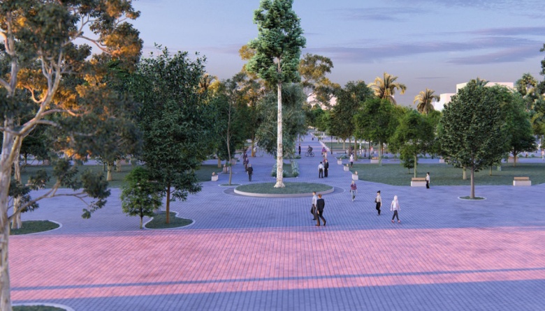 Las imágenes del proyecto de renovación integral de la Plaza San Martín de La Plata