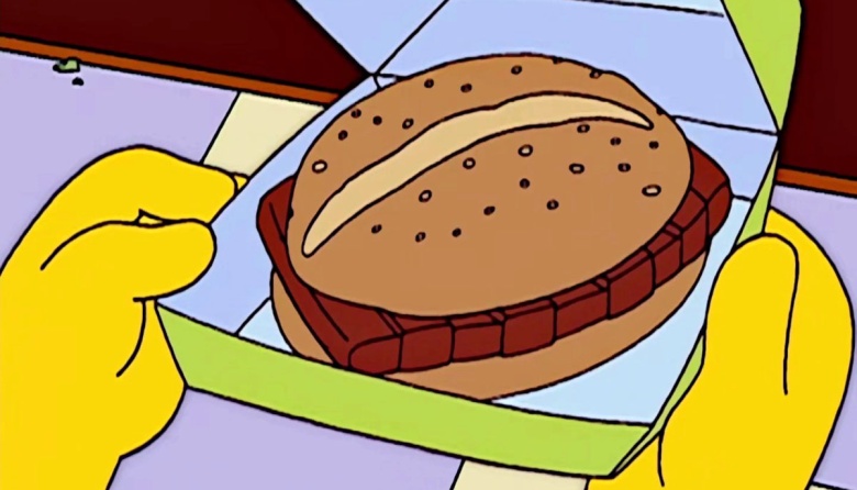 Rib-Wich: sándwich viral inspirado en los Simpson