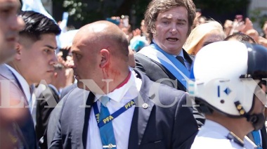 Botellazo a Milei tras la asunción: Bullrich pide “una rápida investigación”