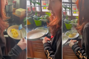 El primer video de CFK desde su prisión domiciliaria: desayuno y charla con su hijo
