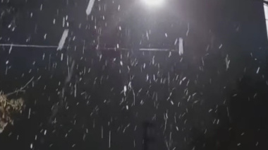 Nevó en varios puntos del Gran Buenos Aires
