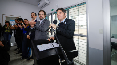 Kicillof visitó Junín, inauguró obras y pidió “ponerle un freno a Milei” en las urnas