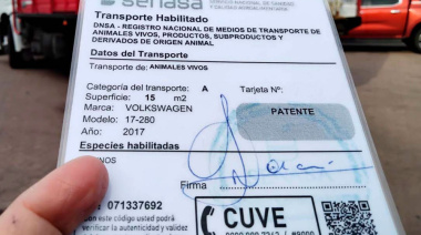 Nueva habilitación de transportes de animales vivos y productos de origen animal