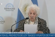 Estela de Carlotto a los senadores: “Honren los compromisos, estén a la altura”