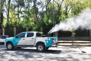 Multiplican tareas de fumigación en espacios verdes para erradicar la invasión de mosquitos
