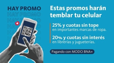 BNA lanza descuentos del 25 % y 6 cuotas para compra de indumentaria