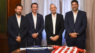Por un clásico sin violencia: Alak recibió a los presidentes de Gimnasia y Estudiantes