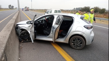 Un futbolista de Gimnasia protagonizó un impactante choque en la autopista Buenos Aires-La Plata