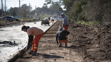 Avanza obra en arteria clave de Almirante Brown