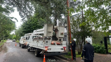 Temporal en La Plata: paulatina normalización del servicio eléctrico afectado