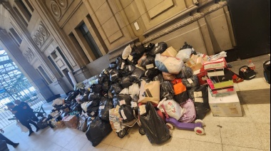 Parte el tren solidario con donaciones rumbo a Bahía Blanca