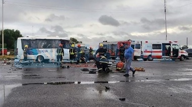 Mueren 4 policías en brutal choque en Carmen de Areco: Iban al partido Brown vs. Rafaela