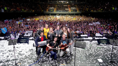 En medio del escándalo narco, Milei “tocó” en el Arena y apuntó contra el kirchnerismo