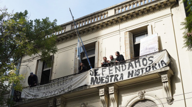 Grabois ocupó el Instituto Juan Domingo Perón contra el “odio gorila”