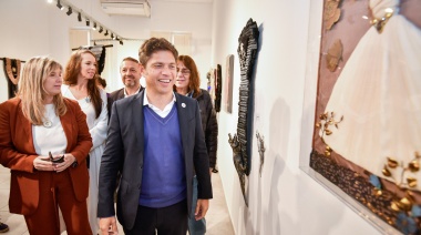 Kicillof visitó Los Toldos para conmemorar el 105° aniversario del nacimiento de Evita