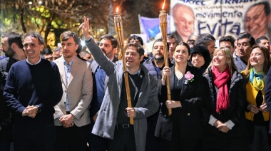 Kicillof evocó a Evita con un fuerte mensaje contra el individualismo neoliberal