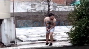 Hurlingham: Espantó a dos delincuentes en calzoncillos y a los tiros