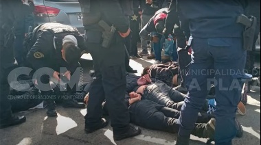 Entradera y cinematográfica persecución en La Plata: Cinco chilenos detenidos