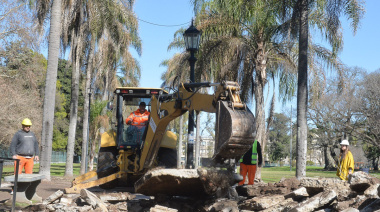 Avanza la remodelación de uno de los principales espacios verdes platenses