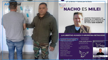 Cayó por violencia de género “Nacho” Contreras, concejal libertario electo por San Vicente