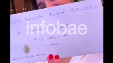 Otro video de Tamara Pettinato y Alberto Fernández: “Te amo”