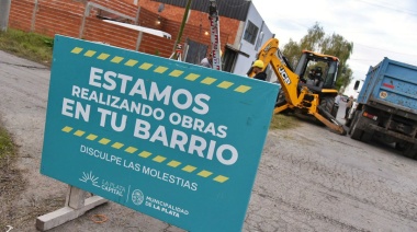 Importante intervención municipal en Villa Castells: pavimento, alumbrado y mejoras