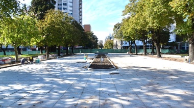 La Plata: llegó al 75 % de ejecución la obra de Plaza Italia