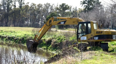 Avanzan en Mercedes las obras de la Cuenca del Río Luján