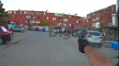 Persecución y tiroteo filmado en primera persona acabó en una villa de Morón