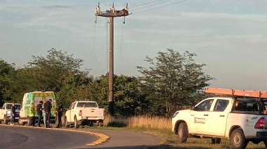 Un hombre murió electrocutado en Olavarría mientras intentaba robar cables en altura