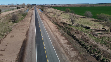 Avanza a buen ritmo la pavimentación de la Ruta del Cereal
