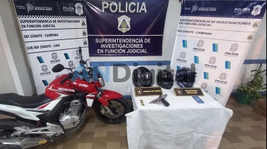 Cayó en Campana banda de piratas del asfalto que se dedicaba a robar motos de alta gama