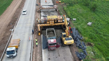 Florencio Varela: avanzan las obras de duplicación de calzada en la Ruta 53