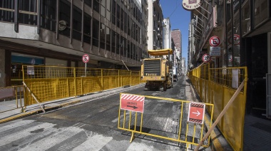 Más espacio peatonal: comenzó la reconversión integral de dos calles del microcentro porteño