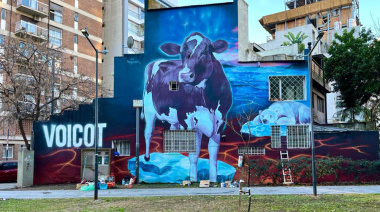 Taparon reconocido mural que denunciaba la crisis climática