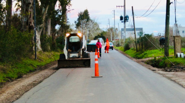 Alak supervisó el avance de obras en Sicardi y conformó su junta comunal