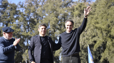 Kicillof y Katopodis en campaña: “Hay que ponerle un freno a la crueldad de Milei”