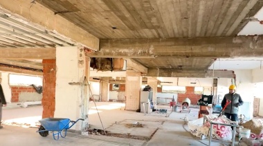 Avanzan las obras de la nueva terapia intensiva del Hospital Houssay de Vicente López