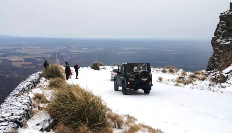 El invierno blanco renueva la magia serrana de San Luis
