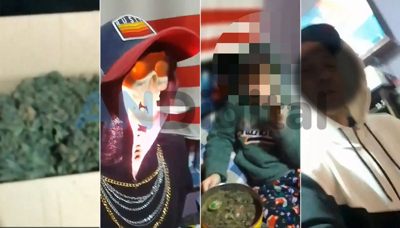 Detienen al despreciable ser que filmó a su hijo de 9 fumando marihuana