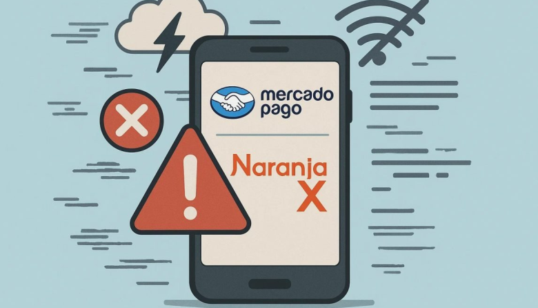 Dejaron de funcionar Mercado Pago, Naranja X y Ualá por unas horas