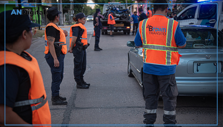 Almirante Brown hace foco en la seguridad vial en operativos de saturación policial