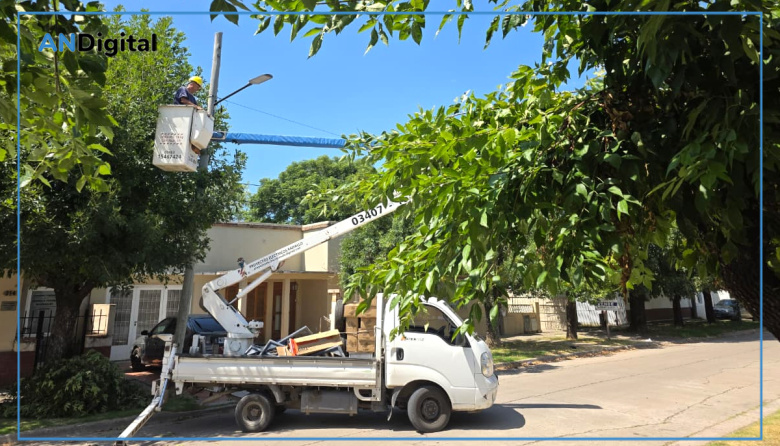 Ramallo avanza en la modernización del alumbrado público de todo el distrito