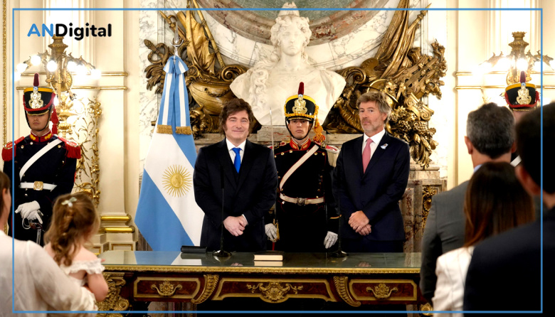 Milei le tomó juramento a Mahiques como nuevo ministro de Justicia