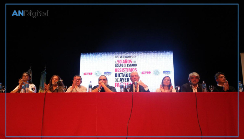 Muestra de unidad sindical contra el golpe militar y el fascismo