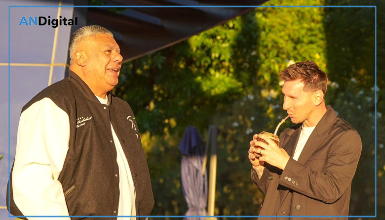 Tapia recibió a Messi en Ezeiza: “Los mejores mates”