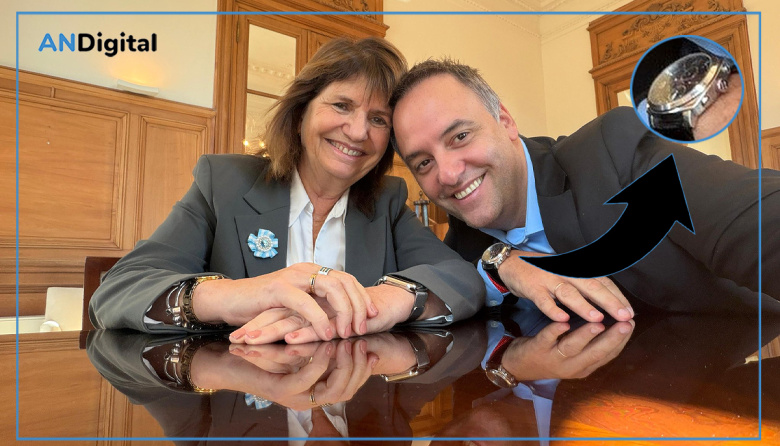 Adorni no para: intentó mostrar foto de unidad con Bullrich y delató el obsceno valor de su reloj