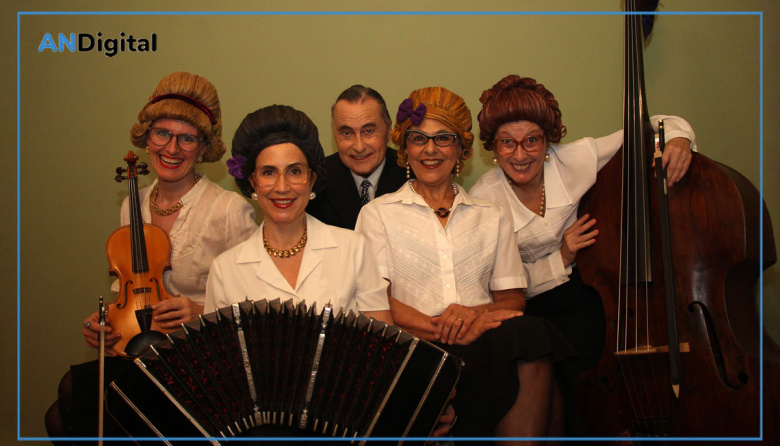 Tango y humor en Almagro: Ofidio Dellasoppa & el cuarteto típico de las hermanas Bevilacqua