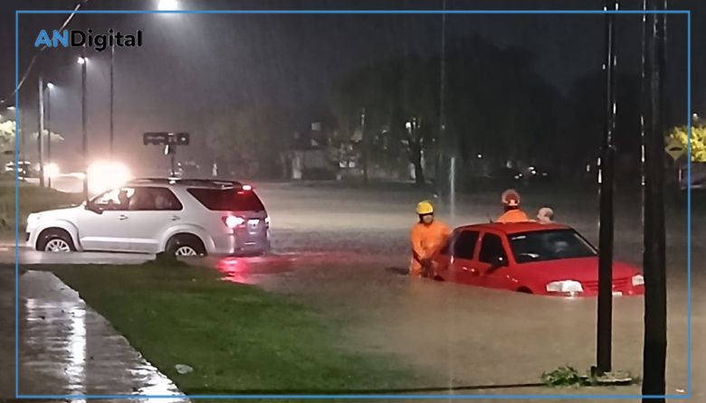 Temporal histórico en Coronel Suárez: cayeron más de 100 milímetros en menos de una hora
