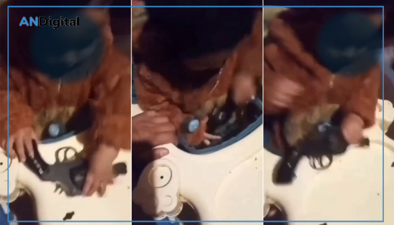 Video viral en Punta Lara: polémica por la mujer que le enseña a su hijo a usar un arma